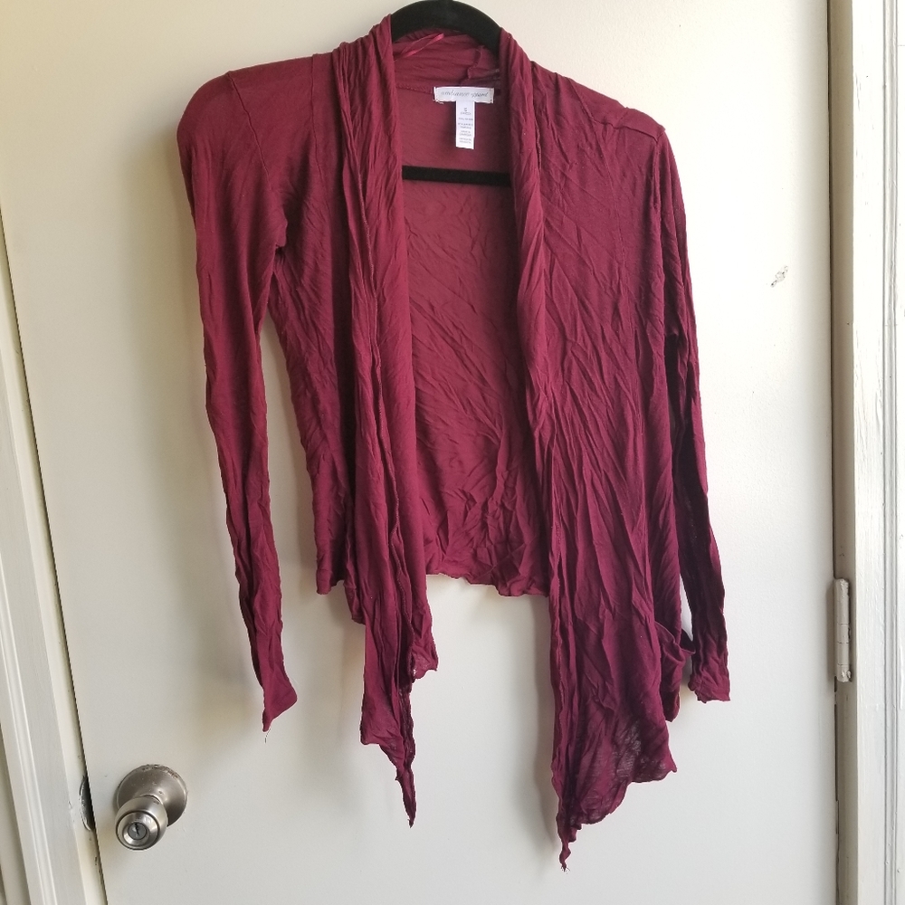 Free with purchase Lightweight burgundy cardigan